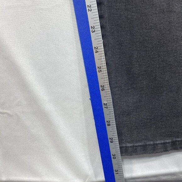 RE Generation Jeans Womens Plus Size 14 Black Denim Stretch Straight Pockets New - Picture 6 of 8